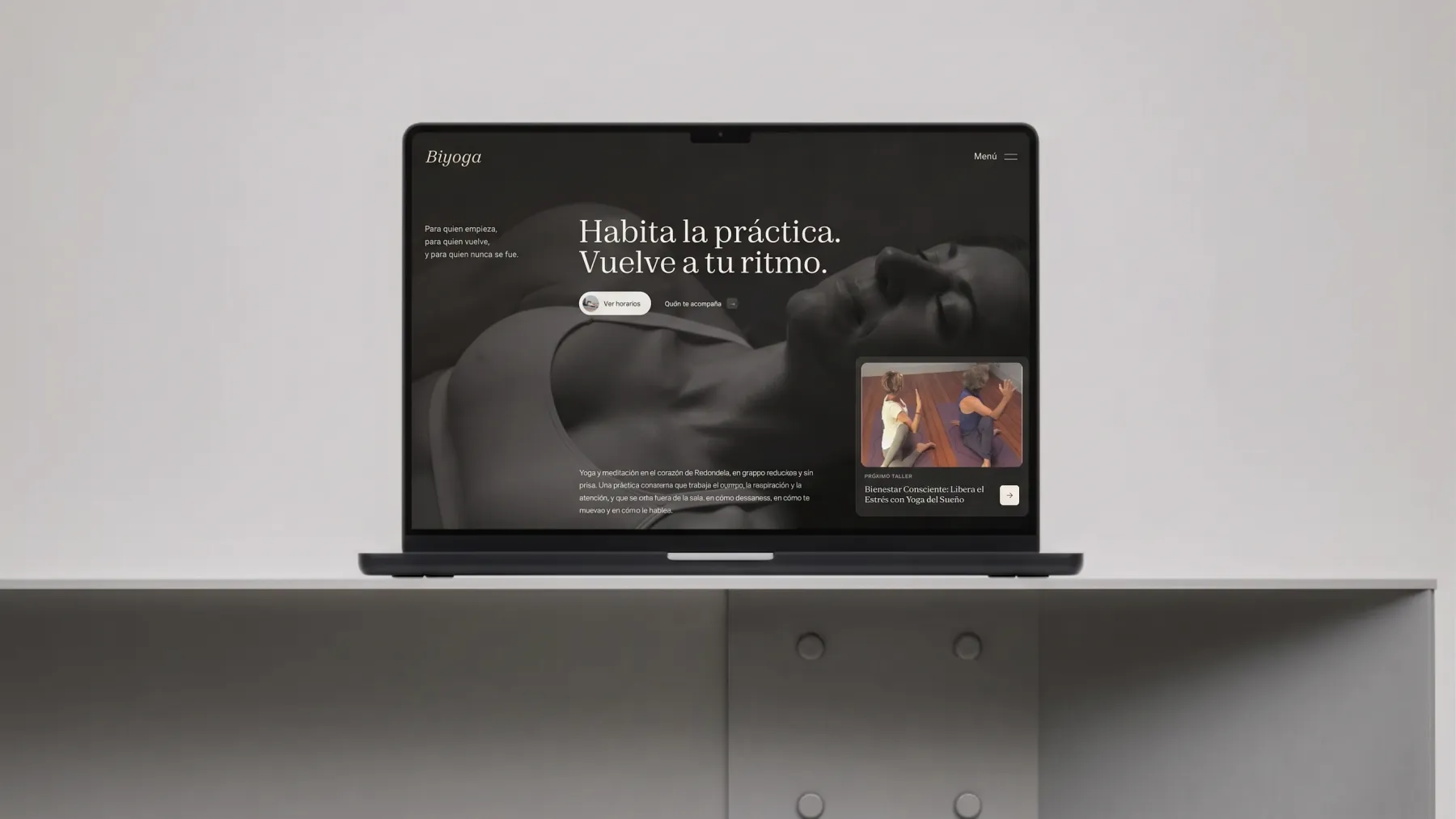 Biyoga — Web + reservas · Estudio de yoga